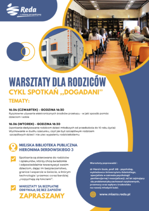 WARSZTATY DLA RODZICÓW CYKL SPOTKAŃ „DOGADANI”